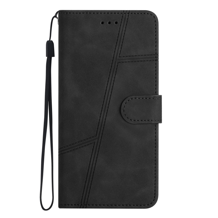 For Samsung Galaxy S25 5G Skin-feel Stitching Leather Phone Case(Black) For Samsung Galaxy S25 5G Skin-feel Stitching Leather Phone Case(Black)