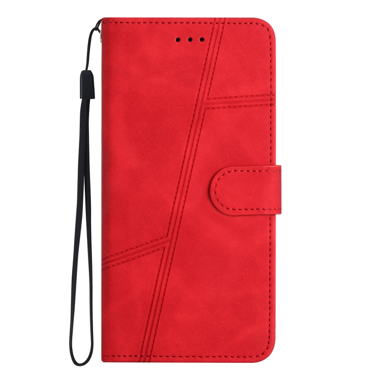 For Samsung Galaxy S25+ 5G Skin-feel Stitching Leather Phone Case(Red) For Samsung Galaxy S25+ 5G Skin-feel Stitching Leather Phone Case(Red)