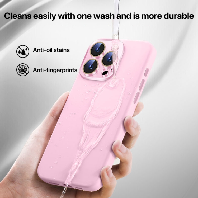 For iPhone 16 Plus Nano Lens Cover Liquid Silicone Phone Case(Titanium Gray) For iPhone 16 Plus Nano Lens Cover Liquid Silicone Phone Case(Titanium Gray)