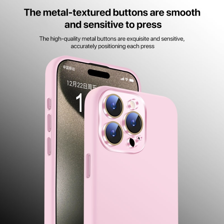 For iPhone 16 Plus Nano Lens Cover Liquid Silicone Phone Case(Titanium Gray) For iPhone 16 Plus Nano Lens Cover Liquid Silicone Phone Case(Titanium Gray)