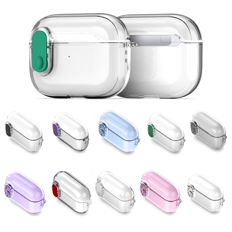 For AirPods 4 DUX DUCIS PECL Series Split Transparent Earphone Case with Hook(Transparent) For AirPods 4 DUX DUCIS PECL Series Split Transparent Earphone Case with Hook(Transparent)