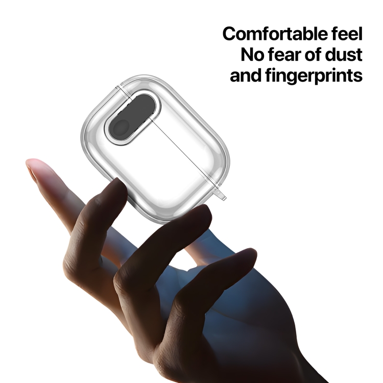 For AirPods 4 DUX DUCIS PECL Series Split Transparent Earphone Case with Hook(Transparent) For AirPods 4 DUX DUCIS PECL Series Split Transparent Earphone Case with Hook(Transparent)