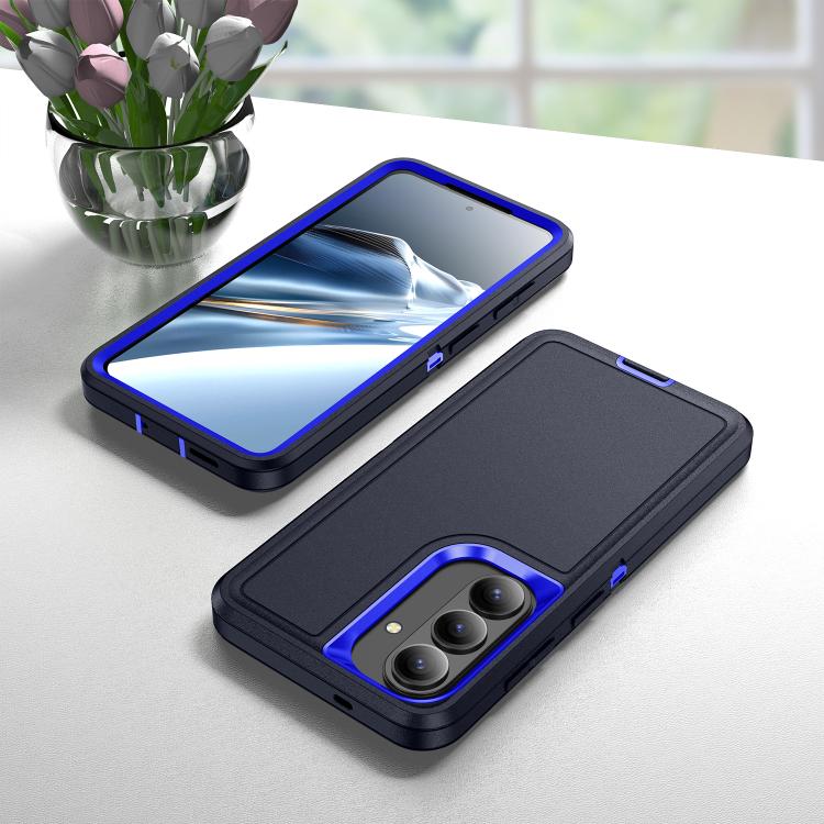 For Samsung Galaxy S26 5G Life Waterproof Rugged Phone Case(Dark Blue + Royal Blue)
