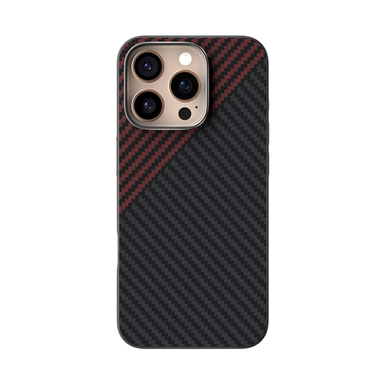 For iPhone 14 Pro ABEEL C Carbon Fiber Series 6D Micro Relief MagSafe Phone Case(Black Red) For iPhone 14 Pro ABEEL C Carbon Fiber Series 6D Micro Relief MagSafe Phone Case(Black Red)