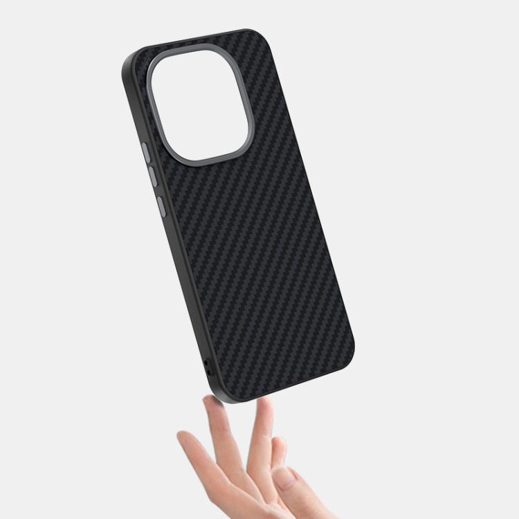 For vivo iQOO 15T 5G ABEEL C Carbon Fiber Series 6D Micro Relief MagSafe Phone Case(Black)