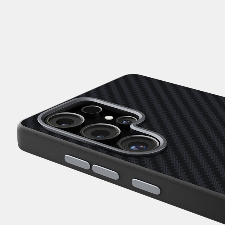 For Samsung Galaxy S25 Ultra 5G ABEEL C Carbon Fiber Series 6D Micro Relief MagSafe Phone Case(Black) For Samsung Galaxy S25 Ultra 5G ABEEL C Carbon Fiber Series 6D Micro Relief MagSafe Phone Case(Black)