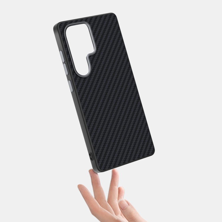 For Samsung Galaxy S25 Ultra 5G ABEEL C Carbon Fiber Series 6D Micro Relief MagSafe Phone Case(Black) For Samsung Galaxy S25 Ultra 5G ABEEL C Carbon Fiber Series 6D Micro Relief MagSafe Phone Case(Black)