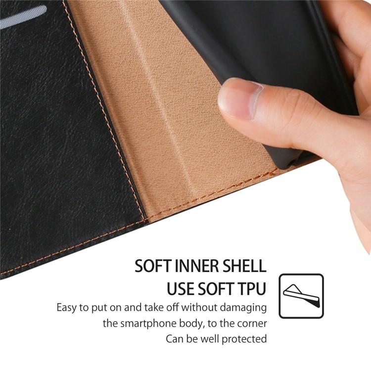 For Redmi A7 Pro 171mm / Poco C85x 5G Gloss Oil Solid Color Magnetic Leather Phone Case(Black)