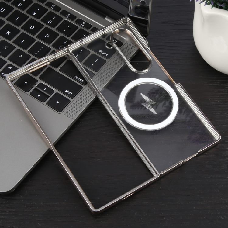 For Samsung Galaxy Z Fold5 6D Glossy Electroplated PC MagSafe Phone Case(Titanium Gray) For Samsung Galaxy Z Fold5 6D Glossy Electroplated PC MagSafe Phone Case(Titanium Gray)