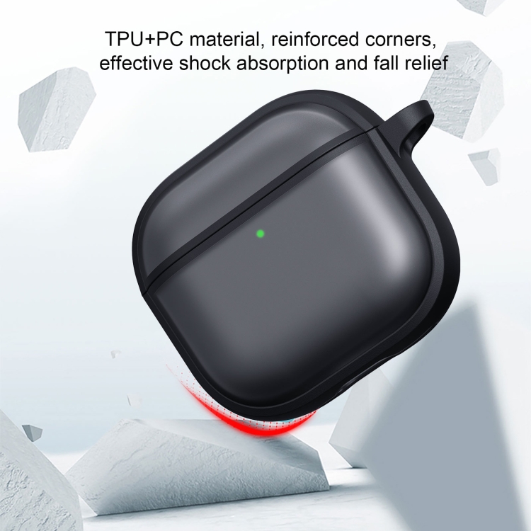 For AirPods 4 Skin Feel Series TPU Hybrid PC Case(Black) For AirPods 4 Skin Feel Series TPU Hybrid PC Case(Black)