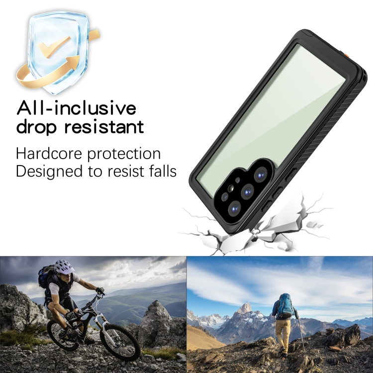 For Samsung Galaxy S25 Ultra 5G RedPepper IP68 Waterproof Triple-proof Phone Case(Black) For Samsung Galaxy S25 Ultra 5G RedPepper IP68 Waterproof Triple-proof Phone Case(Black)