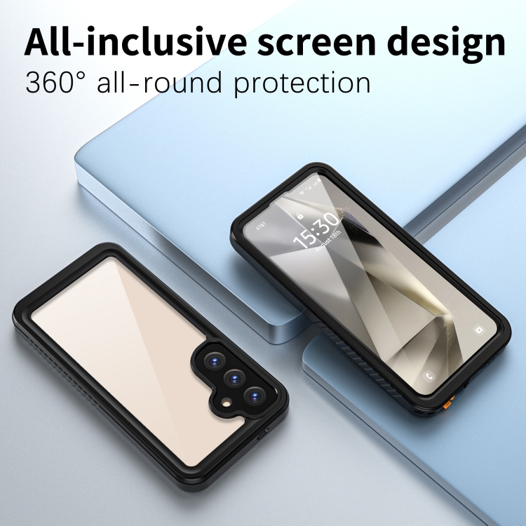For Samsung Galaxy S25+ 5G RedPepper IP68 Waterproof Triple-proof Phone Case(Black) For Samsung Galaxy S25+ 5G RedPepper IP68 Waterproof Triple-proof Phone Case(Black)