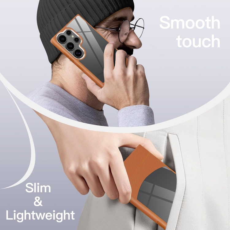 For Samsung Galaxy S22 Ultra 5G Litchi Texture TPU Hybrid Acrylic Phone Case(Black) For Samsung Galaxy S22 Ultra 5G Litchi Texture TPU Hybrid Acrylic Phone Case(Black)