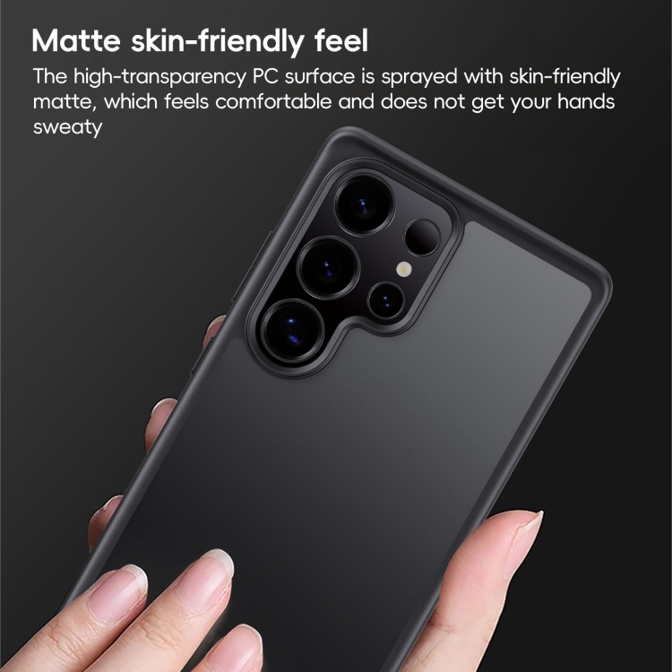 For Samsung Galaxy S25 Ultra 5G Skin Feel Phone Case(Black) For Samsung Galaxy S25 Ultra 5G Skin Feel Phone Case(Black)