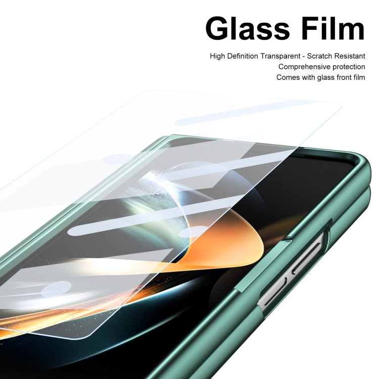 For Samsung Galaxy Z Fold4 Integrated PC + PU Phone Case with Pen / Pen Box(Green) For Samsung Galaxy Z Fold4 Integrated PC + PU Phone Case with Pen / Pen Box(Green)