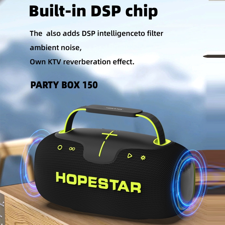 HOPESTAR Party Box 150 40W Outdoor Portable IPX5 Waterproof Bluetooth Speaker(Black) HOPESTAR Party Box 150 40W Outdoor Portable IPX5 Waterproof Bluetooth Speaker(Black)