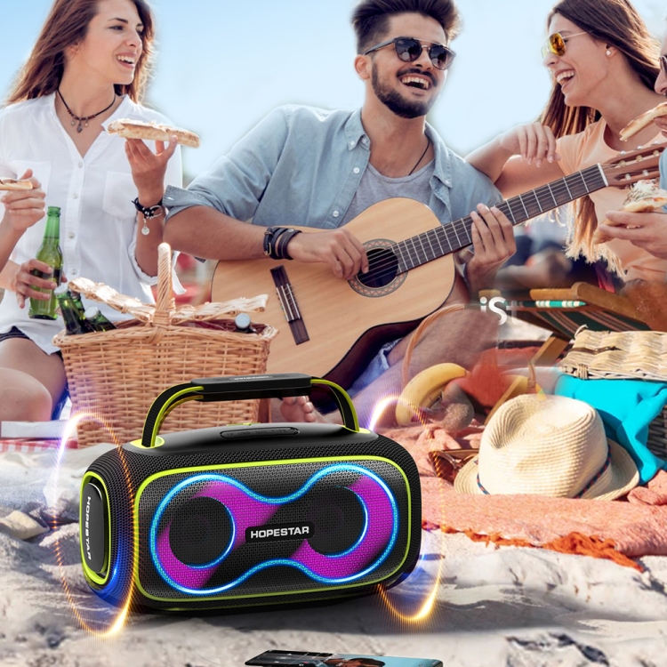HOPESTAR Party Box 150 40W Outdoor Portable IPX5 Waterproof Bluetooth Speaker(Black) HOPESTAR Party Box 150 40W Outdoor Portable IPX5 Waterproof Bluetooth Speaker(Black)