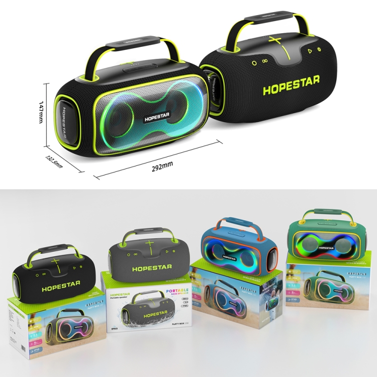 HOPESTAR Party Box 150 40W Outdoor Portable IPX5 Waterproof Bluetooth Speaker(Black) HOPESTAR Party Box 150 40W Outdoor Portable IPX5 Waterproof Bluetooth Speaker(Black)