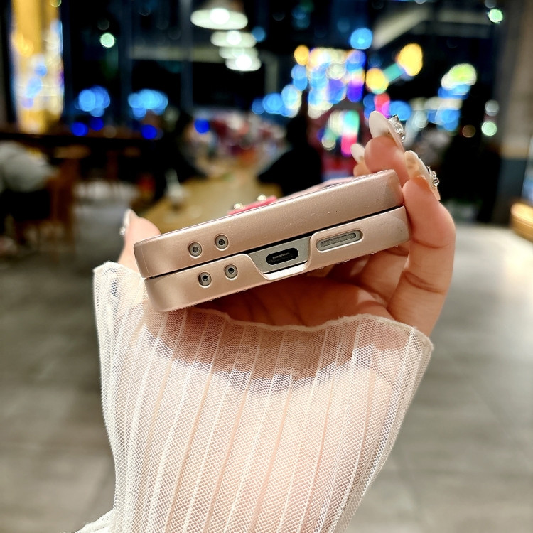 For Samsung Galaxy Z Flip5 5G Sparkling Diamond Rhombus PC Phone Case with Ring(Gold) For Samsung Galaxy Z Flip5 5G Sparkling Diamond Rhombus PC Phone Case with Ring(Gold)
