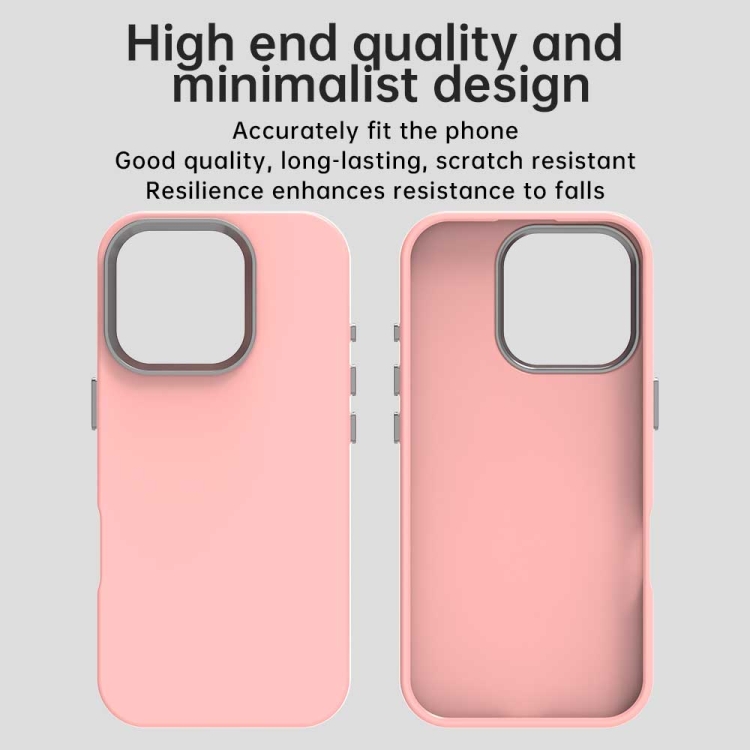 For iPhone 16 Pro Max Colorful Series Shockproof Phone Case(Pink) For iPhone 16 Pro Max Colorful Series Shockproof Phone Case(Pink)
