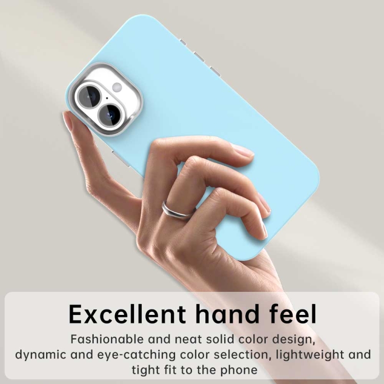 For iPhone 16 Plus Colorful Series Shockproof Phone Case(Blue)