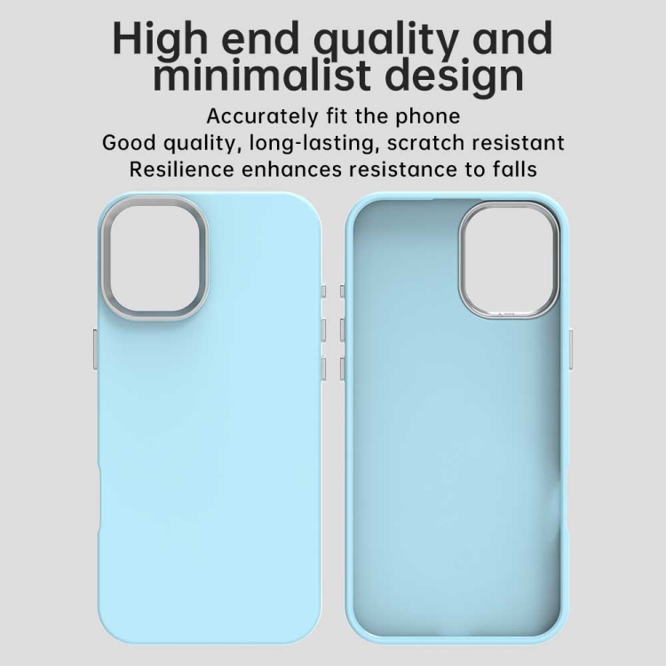 For iPhone 16 Plus Colorful Series Shockproof Phone Case(Blue)