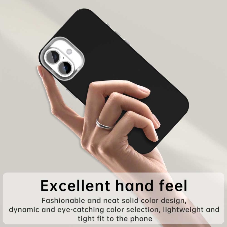 For iPhone 16 Colorful Series Shockproof Phone Case(Black) For iPhone 16 Colorful Series Shockproof Phone Case(Black)