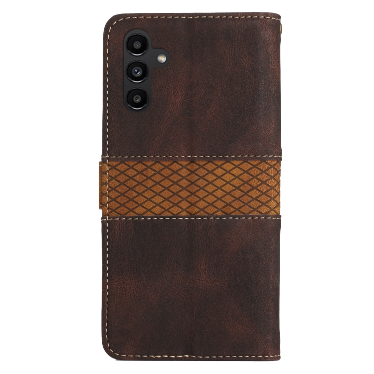 For Samsung Galaxy S24 5G Grid Stitching Leather Phone Case with Lanyard(Brown) For Samsung Galaxy S24 5G Grid Stitching Leather Phone Case with Lanyard(Brown)