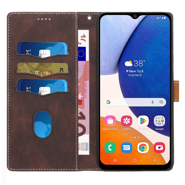 For Samsung Galaxy S24 5G Grid Stitching Leather Phone Case with Lanyard(Brown) For Samsung Galaxy S24 5G Grid Stitching Leather Phone Case with Lanyard(Brown)