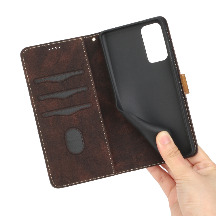For Samsung Galaxy S20 FE Grid Stitching Leather Phone Case with Lanyard(Brown) For Samsung Galaxy S20 FE Grid Stitching Leather Phone Case with Lanyard(Brown)