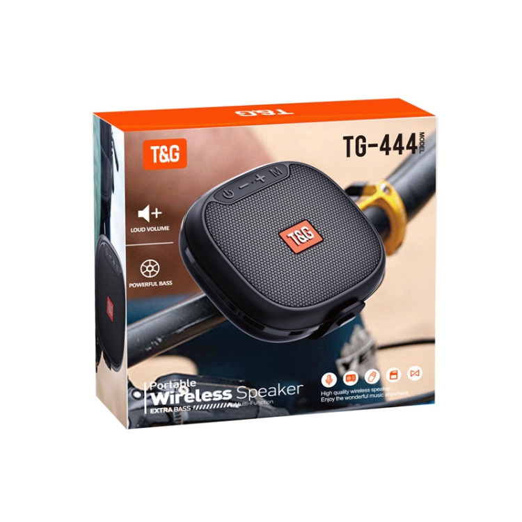 T&G TG-444 TWS Outdoor Cycling Portable IPX6 Wireless Bluetooth Speaker(Black) T&G TG-444 TWS Outdoor Cycling Portable IPX6 Wireless Bluetooth Speaker(Black)