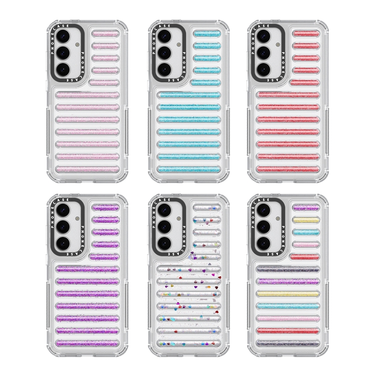 For Samsung Galaxy S25 5G Capsule Glitter TPU Hybrid PC Airbag Phone Case(Mixed Color) For Samsung Galaxy S25 5G Capsule Glitter TPU Hybrid PC Airbag Phone Case(Mixed Color)