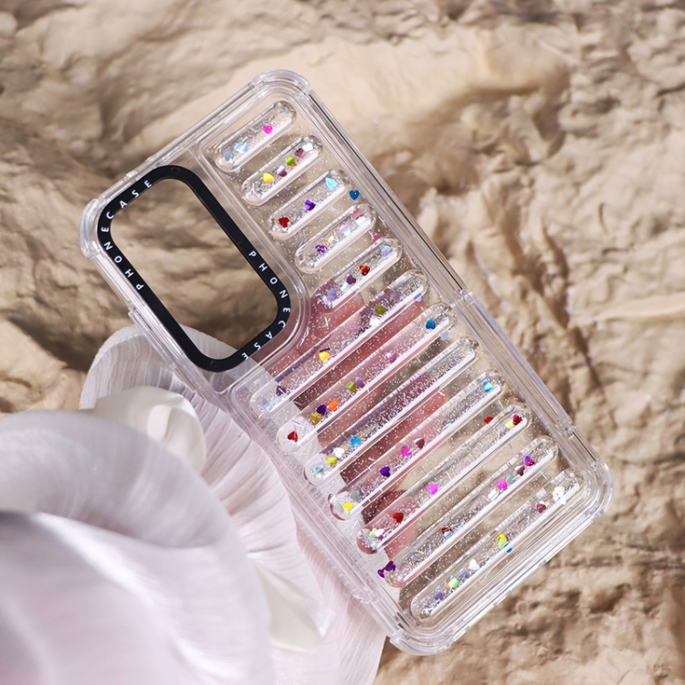 For Samsung Galaxy S25 5G Capsule Glitter TPU Hybrid PC Airbag Phone Case(Mixed Color) For Samsung Galaxy S25 5G Capsule Glitter TPU Hybrid PC Airbag Phone Case(Mixed Color)
