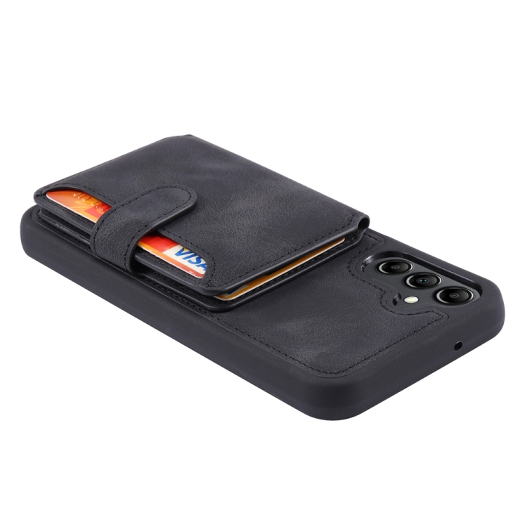 For Samsung Galaxy S25+ 5G Skin Feel Dream RFID Anti-theft PU Card Bag Phone Case(Black) For Samsung Galaxy S25+ 5G Skin Feel Dream RFID Anti-theft PU Card Bag Phone Case(Black)