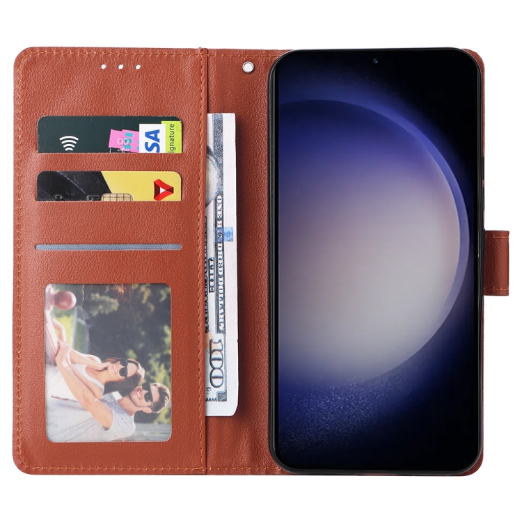 For Samsung Galaxy S25 5G 3-Card Slots Multifunctional Leather Phone Case(Brown) For Samsung Galaxy S25 5G 3-Card Slots Multifunctional Leather Phone Case(Brown)