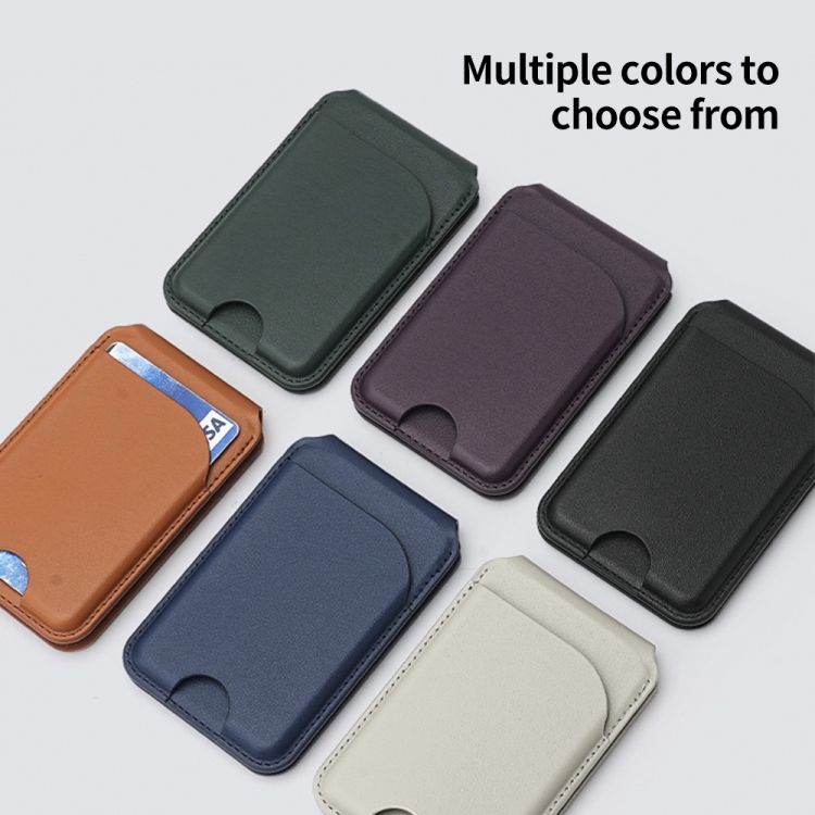 Two-fold Rotating Phone Holder MagSafe Leather Card Bag(Brown) Two-fold Rotating Phone Holder MagSafe Leather Card Bag(Brown)