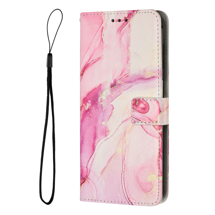 For Samsung Galaxy S24 Ultra 5G Painted Marble Pattern Leather Phone Case(Rose Gold) For Samsung Galaxy S24 Ultra 5G Painted Marble Pattern Leather Phone Case(Rose Gold)