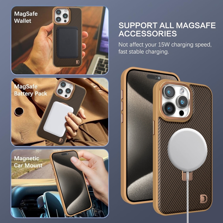 For iPhone 16 Pro Max Carbon Fiber MagSafe Holder Phone Case(Black) For iPhone 16 Pro Max Carbon Fiber MagSafe Holder Phone Case(Black)