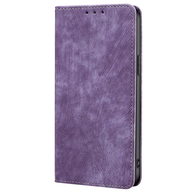 For Samsung Galaxy S25 Ultra 5G RFID Anti-theft Brush Magnetic Leather Phone Case(Purple) For Samsung Galaxy S25 Ultra 5G RFID Anti-theft Brush Magnetic Leather Phone Case(Purple)
