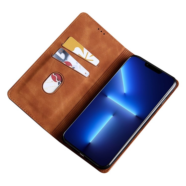 For Samsung Galaxy S25 Ultra 5G Skin Feel Magnetic Leather Phone Case(Light Brown) For Samsung Galaxy S25 Ultra 5G Skin Feel Magnetic Leather Phone Case(Light Brown)