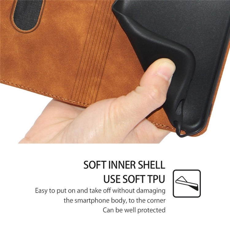 For Samsung Galaxy S25 Ultra 5G Skin Feel Magnetic Leather Phone Case(Light Brown) For Samsung Galaxy S25 Ultra 5G Skin Feel Magnetic Leather Phone Case(Light Brown)