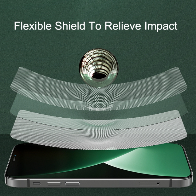 For iPhone 12 mini Benks V Pro+ Series 0.3mm HD Eye Protection Green Tempered Glass Film + Metal Dust Net For iPhone 12 mini Benks V Pro+ Series 0.3mm HD Eye Protection Green Tempered Glass Film + Metal Dust Net