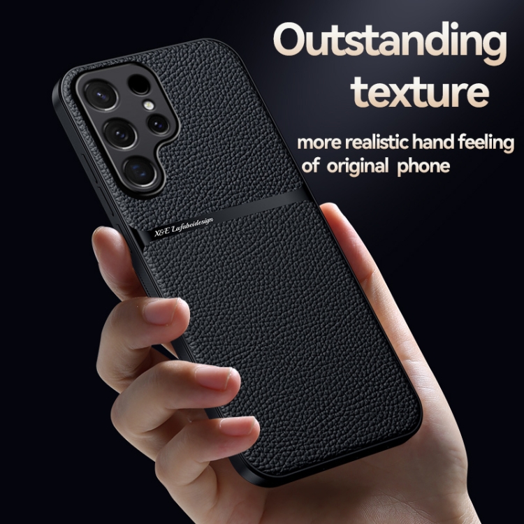 For Samsung Galaxy S23 Ultra 5G Litchi Leather Magnetic Full Coverage Shockproof Phone Case(Black) For Samsung Galaxy S23 Ultra 5G Litchi Leather Magnetic Full Coverage Shockproof Phone Case(Black)