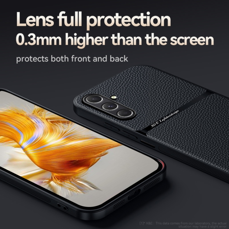 For Samsung Galaxy S24 FE 5G Litchi Leather Magnetic Full Coverage Shockproof Phone Case(Navy Blue) For Samsung Galaxy S24 FE 5G Litchi Leather Magnetic Full Coverage Shockproof Phone Case(Navy Blue)