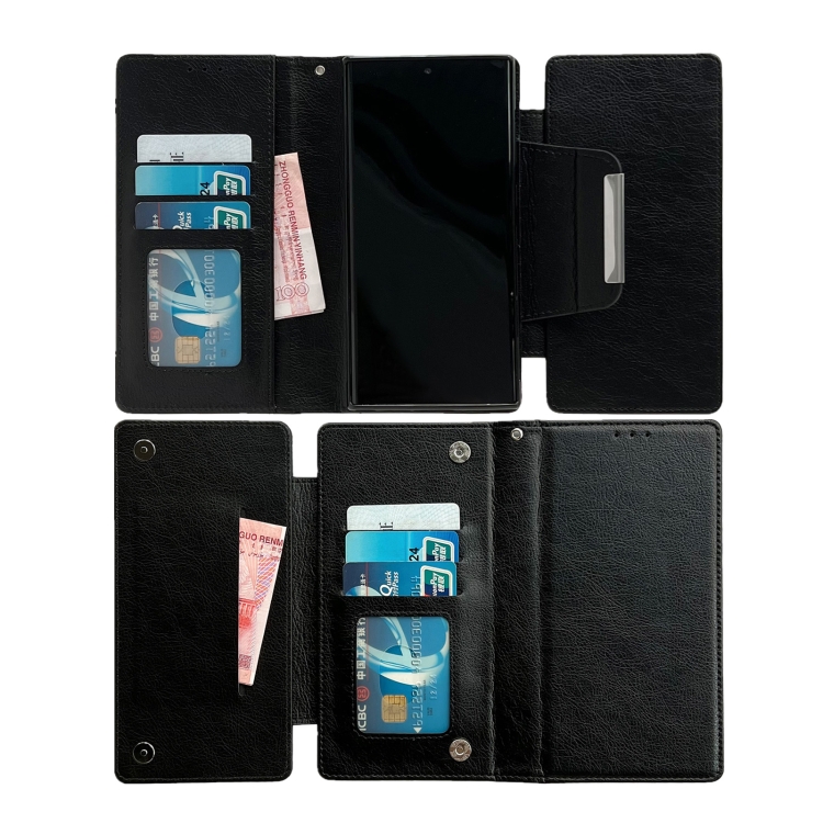 For Samsung Galaxy S25+ 5G Multifunctional 7-Card Wallet Leather Phone Case(Black) For Samsung Galaxy S25+ 5G Multifunctional 7-Card Wallet Leather Phone Case(Black)