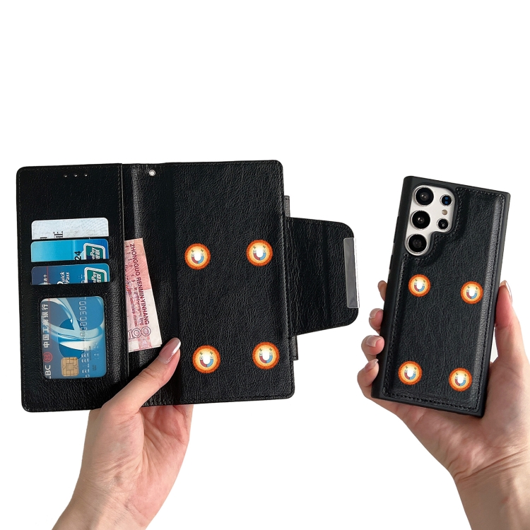 For Samsung Galaxy S25+ 5G Multifunctional 7-Card Wallet Leather Phone Case(Black) For Samsung Galaxy S25+ 5G Multifunctional 7-Card Wallet Leather Phone Case(Black)