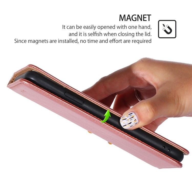 For Samsung Galaxy S25 Ultra 5G Gloss Oil Solid Color Magnetic Leather Phone Case(Rose Gold) For Samsung Galaxy S25 Ultra 5G Gloss Oil Solid Color Magnetic Leather Phone Case(Rose Gold)