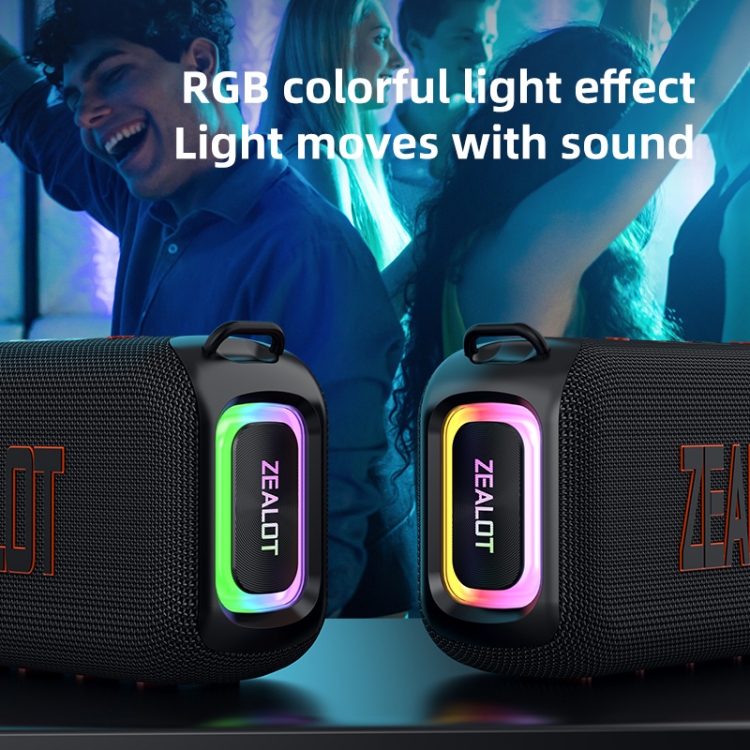 Zealot S85M 50W Outdoor Portable Bluetooth Speaker with Dual Microphones(Black) Zealot S85M 50W Outdoor Portable Bluetooth Speaker with Dual Microphones(Black)