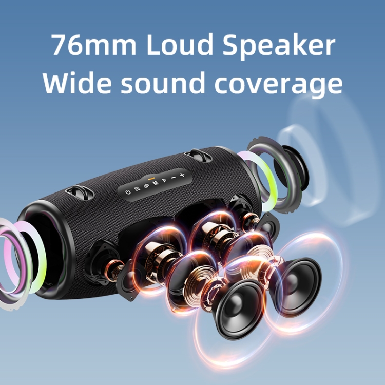 Zealot S87M 80W Portable Outdoor RGB Bluetooth Speaker with Microphone(Black) Zealot S87M 80W Portable Outdoor RGB Bluetooth Speaker with Microphone(Black)