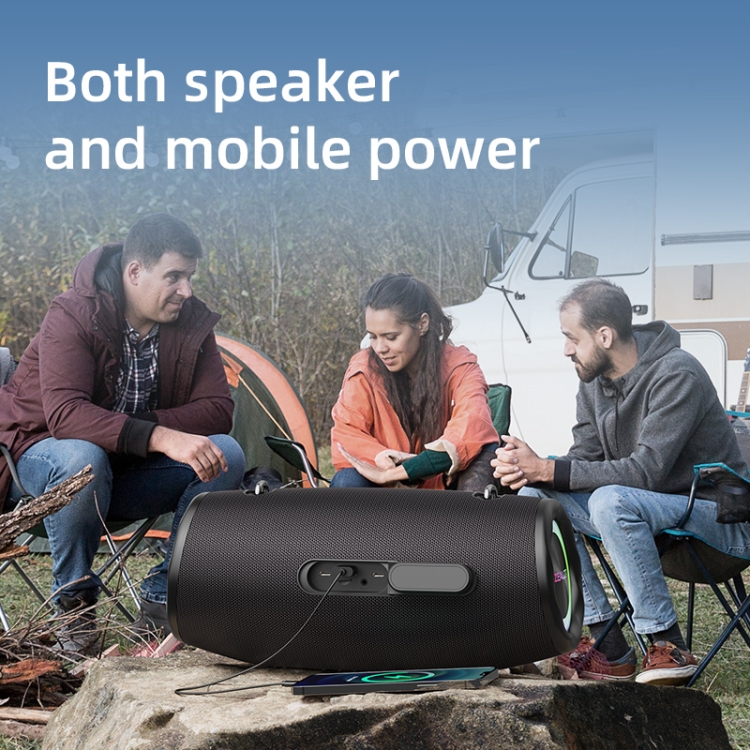 Zealot S87M 80W Portable Outdoor RGB Bluetooth Speaker with Microphone(Black) Zealot S87M 80W Portable Outdoor RGB Bluetooth Speaker with Microphone(Black)